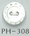 PH308 2-hole Stitch-style Engraved Shell Button