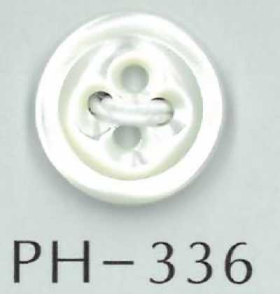PH336 4-hole Clover-style Shell Button