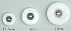 WB127 Two-hole Freshwater Shell Button With Rim