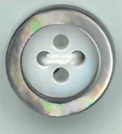 BW1740 Type 17 4mm Thick Black-lip Rim Shell Button