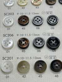 SC206 DAIYA BUTTONS Impact Resistant HYPER DURABLE "" Series Shell-like Polyester Button "" DAIYA BUTTON Sub Photo