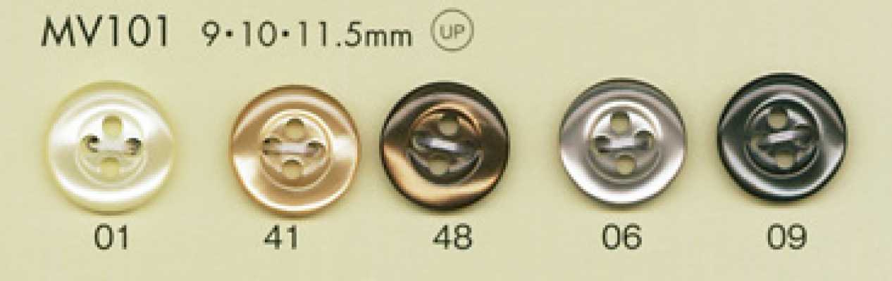 MV101 DAIYA BUTTONS Shell-Look Polyester Button