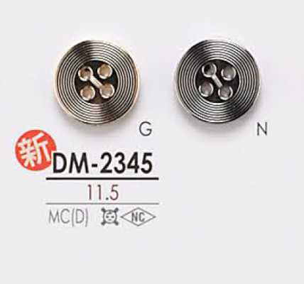 DM2345 4-hole Metal Button