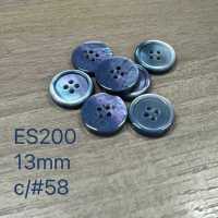 ES200 High-class Shell- Shell Four-hole Polyester Button DAIYA BUTTON Sub Photo