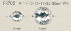 PR700 Transparent Diamond-Cut Button