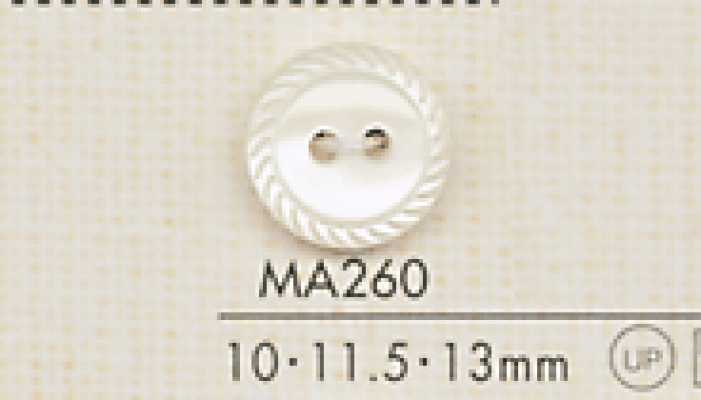 MA260 DAIYA BUTTONS Shell-look Polyester Button