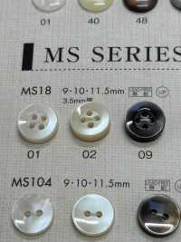 MS18 DAIYA BUTTONS Shell-like Polyester Button DAIYA BUTTON Sub Photo