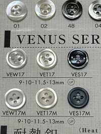 VEW17 DAIYA BUTTONS Shell-like Polyester Button DAIYA BUTTON Sub Photo