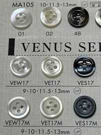 VET17 DAIYA BUTTONS Shell-like Polyester Button DAIYA BUTTON Sub Photo