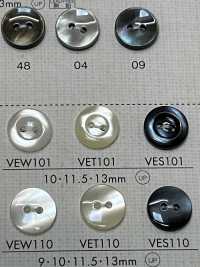 VES101 DAIYA BUTTONS Shell-like Polyester Button DAIYA BUTTON Sub Photo