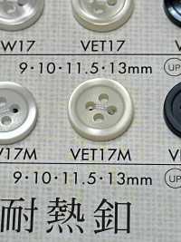 VET17M DAIYA BUTTONS Shell-like Polyester Button DAIYA BUTTON Sub Photo