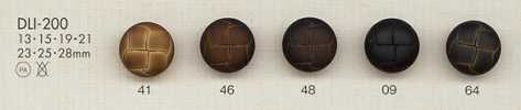 DLI-200 Leather-look Plastic Nylon Button