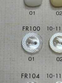 FR100 DAIYA BUTTONS Shell-like Polyester Button DAIYA BUTTON Sub Photo