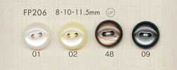 FP206 DAIYA BUTTONS Shell-style Polyester Buttons
