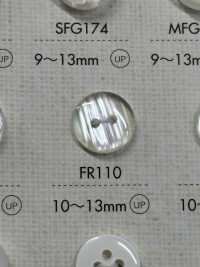 FR110 DAIYA BUTTONS Two-hole Clear Button (Streak Pattern) DAIYA BUTTON Sub Photo