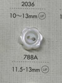 788A DAIYA BUTTONS 2-hole Polyester Button (Flower Shape) DAIYA BUTTON Sub Photo