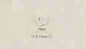 788A DAIYA BUTTONS Two-Hole Polyester Button (Flower Shape)