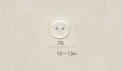 70 DAIYA BUTTONS Two-Hole Flat Shell-Look Polyester Button