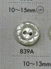 839A DAIYA BUTTONS Two Shell Polyester Button (Flower Pattern) DAIYA BUTTON Sub Photo