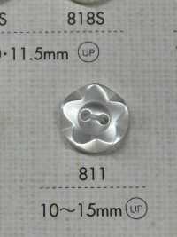 811 DAIYA BUTTONS Two Shell Polyester Button (Three-dimensional Flower) DAIYA BUTTON Sub Photo