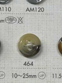 464 DAIYA BUTTONS 4-hole Buffalo-like Polyester Button (Ocher) DAIYA BUTTON Sub Photo