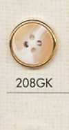 208GK Simple 4-hole Shirt Plastic Button