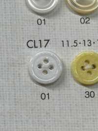 CL17 Lame 4-hole Plastic Buttons For Shirts And Blouses DAIYA BUTTON Sub Photo