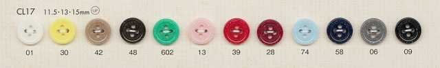 CL17 Glitter Four-Hole Plastic Button For Shirts And Blouses