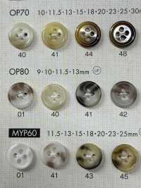 OP80 Colorful Buffalo-like 4-hole Polyester Button DAIYA BUTTON(DAIYA BUTTON) Sub Photo