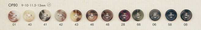OP80 Colorful Buffalo-Style 4-Hole Polyester Button