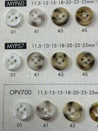 MYP57 4-hole Polyester Button For Buffalo-style Shirts And Jackets DAIYA BUTTON Sub Photo