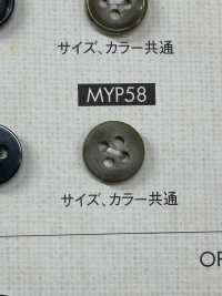 MYP58 4-hole Polyester Button For Buffalo-style Shirts And Jackets DAIYA BUTTON Sub Photo