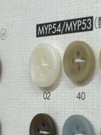 MYP54 Simple Matte 4-hole Polyester Button DAIYA BUTTON Sub Photo