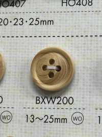 BXW200 Natural Material Wood 4-hole Button DAIYA BUTTON Sub Photo