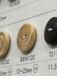 BXW120 Natural Material Wood 2 Hole Button DAIYA BUTTON Sub Photo