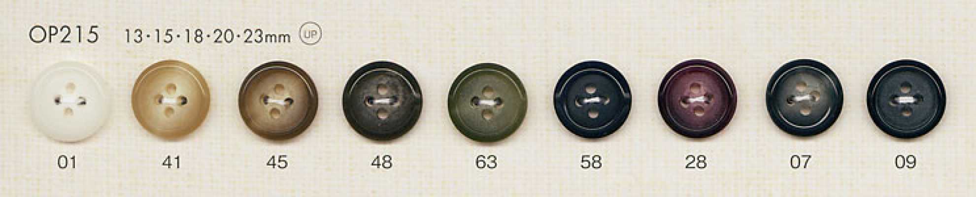 OP215 Luxurious Buffalo Horn-Style 4-Hole Polyester Button