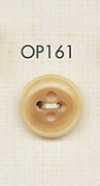 OP161 Elegant Buffalo Horn-Style 4-Hole Polyester Button