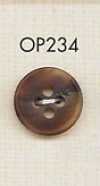 OP234 Matte Buffalo Horn Style 4-Hole Polyester Button
