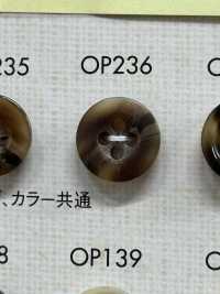 OP236 Buffalo-like Matte 4-hole Polyester Button DAIYA BUTTON Sub Photo