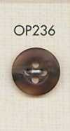 OP236 Buffalo Horn Look Matte 4-Hole Polyester Button