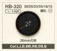 HB-320 Natural Material 4-hole Horn Button For Buffalo Coat / Jacket