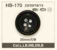 HB-170 Natural Material 4 Hole Horn Button For Buffalo Suit / Jacket