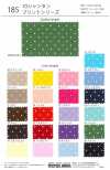185 10 Shantung Print Rayon Grosgrain Polka Dots