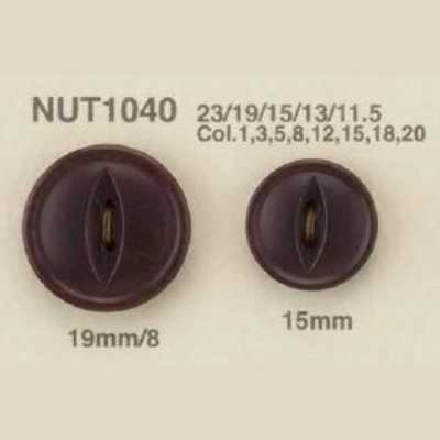NUT-1040 Natural Material Nut Cat's Eye 2-Hole Button