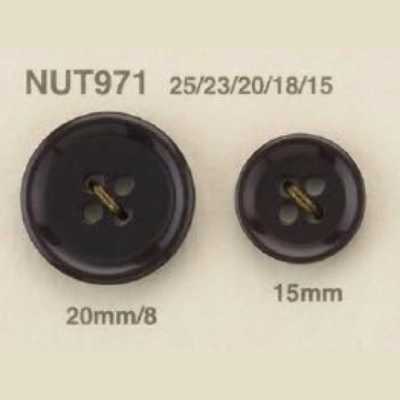 NUT-971 Natural Material Nut 4-Hole Button