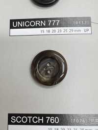 UNICORN777 [Buffalo Style] 4 Holes Button With Border NITTO Button Sub Photo