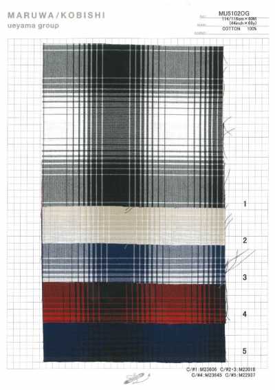 MU5102OG Typewriter Cloth Ombre Check