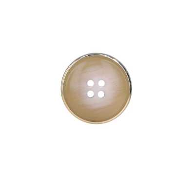 Polyester Resin/aluminum 4-hole Button With Exposed Holes