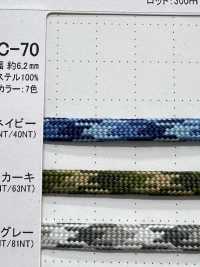 CAC-70 Camouflage Cord 6.2MM[Ribbon Tape Cord] Cordon Sub Photo
