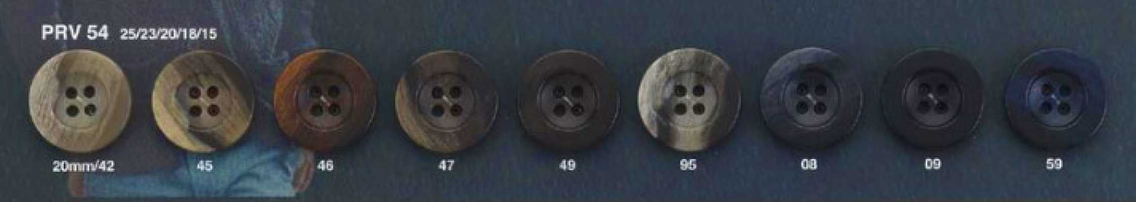 PRV54 Sustainable Buffalo Horn Style Four-Hole Button
